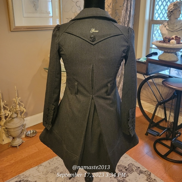 Guess Pleated Lined Overcoat Children's M (10/12) #507 - Picture 8 of 14